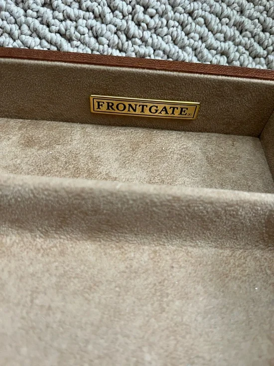 Vintage Italian Osvaldo Agresti for Frontgate Briarwood Burl Watch/Jewelry Box - Picture 7 of 10